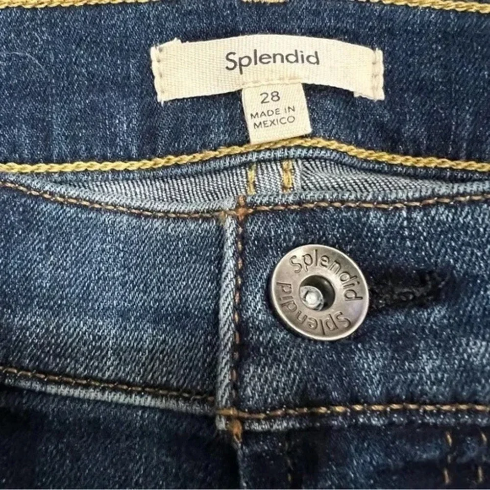 Splendid Mid Rise Straight Jeans Size 28 Dark Wash Classic Everyday‎ Denim